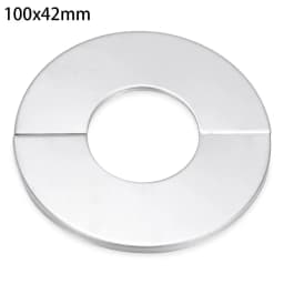 1Pcs Stainless Steel Water Pipe Wall Covers Self-Adhesive Shower Faucet Decorative Cover Chrome Finish Bathroom Accessories