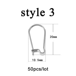 20-50pcs Gold Stainless Steel Hypoallergenic Earring Hooks Fish Earwire Earrings Clasps Earring Wires For Jewelry Maki