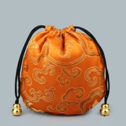 12pcs 11x11cm Silk Drawstring Pouch Bag for Necklace Bracelet Beads Jewelry Packaging Christmas Wedding Gift Organizers Pocket