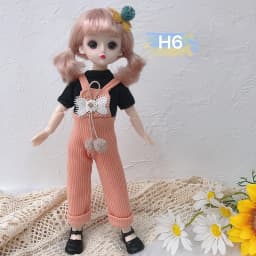 30 Cm 1/6 BJD Doll Winter Dress Set 23 Movable Joint Makeup Cute Girl Brown Eyes Doll with Fashionable New Skirt DIY Toy Gift