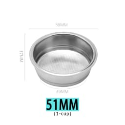Coffee Filter Basket 51mm 54mm 58mm Clean Cup Non Pressurized Replacement For E61 Delonghi Breville Portafilter Accessories