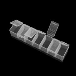 Transparent Plastic Storage Jewelry Box Compartment Adjustable Container For Beads Earring Box For Jewelry Rectangle Box Case