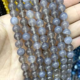 4 6 8 10 MM Natural Colorful Agates Round Loose Stone Beads For Jewelry Making Charm Diy Bracelet Necklace Earrings Material