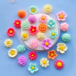 30Pcs Kawaii Cute Mixed Flowers Flat back Resin Cabochons Scrapbooking DIY Jewelry Craft Decoration Accessorie E199