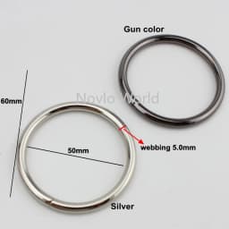 2-10-20 pieces O Big Rings 50mm 75mm 100mm 125mm 137mm for strap ring bags purses handle pants connect handmade alloy metal