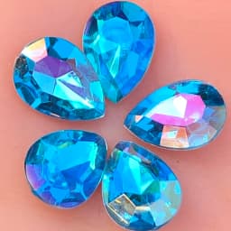 20Pcs 13*18mm Pear Flatback Acrylic Wedding/Clothes Wedding Art Decoration DIY