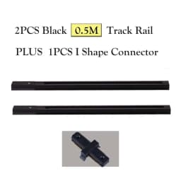 LED Track Light Rail 0.5M 1M Aluminum 2 Wire Electrified Rails With Spots Led Track Lamp Rail Track Lighting For Store Home