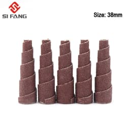 38mm 48mm Abrasive Sandpaper Grinding Head Sanding Cone Engine Porting Assortment Set Sleeve Sandpaper Roll With 1/4inch Shank