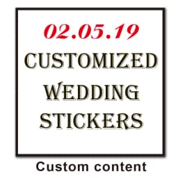 100pcs Custom Stickers and Logo Wedding Stickers Design Personalized Label 3cm-10cm Birthday/Invitation/Gift Box Stickers/Photos