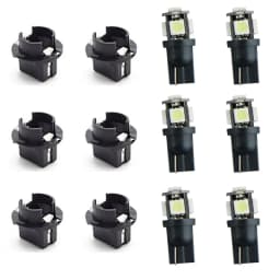T10 Twist Lock Plug and Play Bulb Holder Sockets Fit Instrument Panel Lights for BMW 3-SERIES E36 E46 Fit W5W 168 192 194