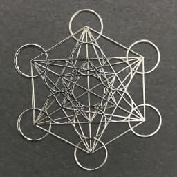 Flower of Life Metal Patch Phone Case Back Sticker Pyramid Model Decoration Sticker