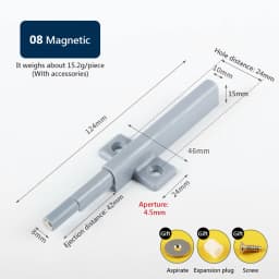Kitchen Cabinet Catches Door Stop Drawer Damper BuffersSoft Quiet Close with Srews Invisible Handle Home Furniture Hardware
