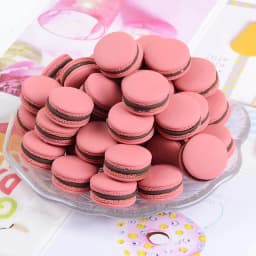 6PCS Simulation Macaron Model Fake Cake Cream Snack Children Shooting Props Wedding Dessert Window Decoration Ornaments 23*15mm
