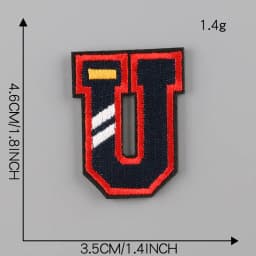 A-Z Letter Patches on Clothes magic paste Patch Military Biker Embroidery Clothing Sticker Applique 26pc Alphabet Diy Logo Brand