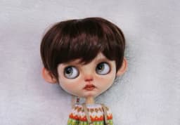 Blythe Doll Eulation Hair Fits BJD Doll 1/6 Fashionably Sunny Handsome Micro Roll Easy Lamp High Temperature Silk Wigs Dark Lila
