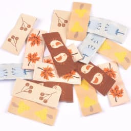 50Pcs Maple/Mushroom Embroidery Washable Labels Sewing Accessories Care Bags Clothing Tags For Garment Handmade Crafts c3159