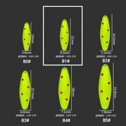 5packs/lot High Quality Seven star Fishing Float Bobber 2 Size Rig Float Beans 8 Colors Striking Beads With Hole A437