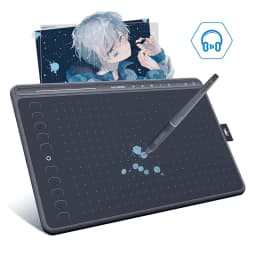 HUION HS611 Graphic Digital Drawing Tablet 266PPS Graphics Pen Tablet Multimedia Keys Three Colors For PC Android