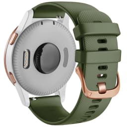 Rose Gold Buckle 18 20 22mm Soft Silicone Wrist Band For Garmin Venu 2 2S SQ Vivoactive 3t 4 Forerunner 745 Watchband Bracelet