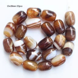 6-50mm Natural Coffe Botswana Agate Coffe Color Stripe agates Oval beads 15"/38cm , For DIY Jewelry making !