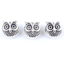 10pcs Antique Owl Lion Buddha Leopard Head Spacer Beads Charm DIY Bracelets Necklace Beads for Jewelry Making Accessories