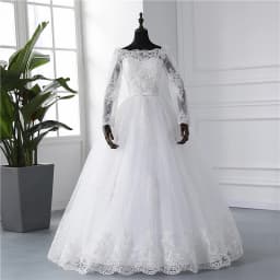 New Spring Lace Appliques Wedding Dress Long Sleeve Vestidos De Novia 2026 V-Neck Bride Wedding Gown Customized Plus Size