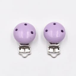 10PCs Baby Teether Clip Pacifier Chain Wood Blanks Pacifier Baby Teething Bracelet Bead Clip Diy Wooden Clips Accessories