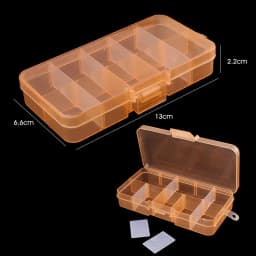 4 Sizes Jewelry Box Organizer Storage Container Plastic Organizer Box with Adjustable Dividers for Beads Art DIY Crafts
