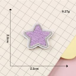 Self-adhesive Cartoon Bow Star Embroidery Iron-on Patches for clothing Sew Iron on Clothes Shoes phone case fabric Sticker DIY