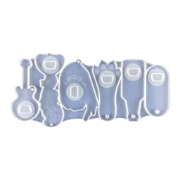 Bottle Opener Epoxy Resin Mold Beer Opener Corkscrew Silicone Mould Crafts Jewelry Keychain Making Tools