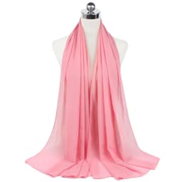 New Premium Plain Chiffon Scarf Muslim Hijab Instant Shawl Soft Ball Bubble Chiffon Head Wraps Islamic Lady Women Hijabs