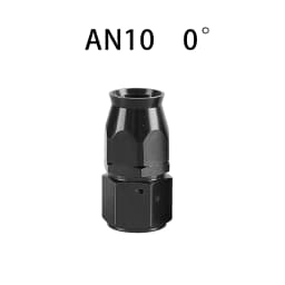 AN4/6/8/10/12 Straight 0°/45°/90°/180° Degree Reusable Hose End Fitting Adapter For Swivel PTFE Oil Fuel Line Hose End Fitting