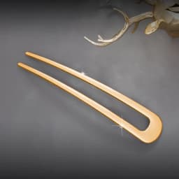 Trendy Metal U Shape Hair Stick Ponytail Holder Hair Accessories For Women Silver Gold Color Simple Shell Korean Forks Hairpin