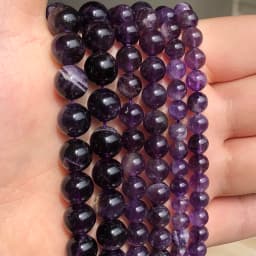 Natural Stone Beads 4 6 8 10mm Turuoqises Lava Amazonite Agates Amethysts Round Beads for Jewelry Making DIY Handmad Bracelet