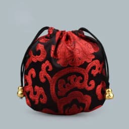 12pcs 11x11cm Silk Drawstring Pouch Bag for Necklace Bracelet Beads Jewelry Packaging Christmas Wedding Gift Organizers Pocket