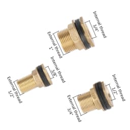 Garden Irrigation 3/8" 1/2" 3/4" 1" Internal & External Thread Adapter Brass Water Tank Water Tower Pipe Drain Adapters 1 pc