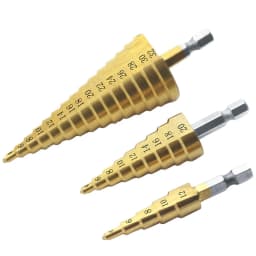 4-12 4-20 4-32 HSS Titanium Coated Step Drill Bit Drilling Power Tools Metal High Speed Steel Wood Hole Cutter Cone Drill