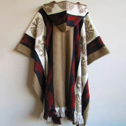 Spring Autumn Men Poncho Shawl Jackets Retro National Pattern Printed Knitting Women Hooded Coats Ladies Sleeveless Cape Outwear