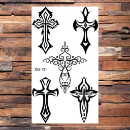 Badge Pirate Temporary Tattoos For Men Adults Realistic Infinite Pirate Ship Lighthouse Fake Tattoo Sticker Body Arm Tatoos DIY