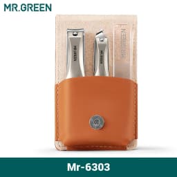 MR.GREEN Manicure Set Surgical Grade Scissors Stainless Nail Clippers Tool Pedicure Set Home Portable Travel Kit Nail Scissor