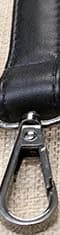 Bag Handle belt Black PU Lady handbag accessories With Snap hook/Dog hook 2.5cm 2cm 1.2cm width