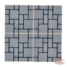 Custom Printed Brick Tiles Decorated Detailed Block Floor wall 2*2 MOC City Construction Building Toys 20PCs/lot