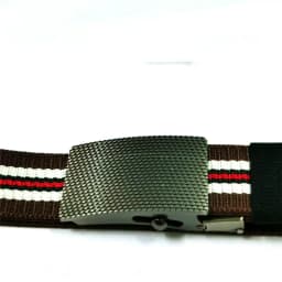 3.8cm outdoor nylon belt, black alloy automatic buckle, all-match striped men's belt, sports breathable