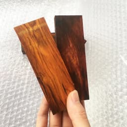 2pieces Red Sandalwood for DIY Knife Handle Material Making Various Handicraft Materials 120x40x10mm