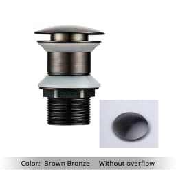 Smesiteli Bathroom Bath Pop Up Drain Stopper Rose Gold Polished Anti-Corrosion Durable With OverFlow Hole Basin Sewer Plug