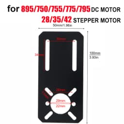 775 Motor Mount Bracket Universal Fixing Mounting Bracket for 750/755/775/795/895 DC Motors Nema 17 28/35/42 Stepper Motor