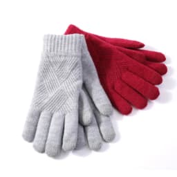 Female Winter Warm Knitted Full Finger Gloves Men Solid Woolen Touch Screen Mittens Women Thick Warm Cycling Driving Gloves H46