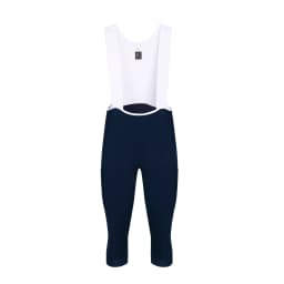 SPEXCEL2021 NEW Cargo 3/4 Bib Pants Thermal Fleece Bib Shorts With Side Pocket With High Density Pad Cycling Bottom Navy