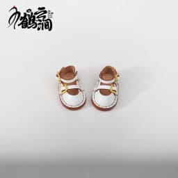 Mini Leather Shoes 1/6 1/8 1/12 OB11 Blyths Ob22 Ob24 Doll Shoes Double Shoes Shoes Toy Accessories 3.0 * 1.8cm