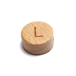 20Pcs/lot 10 15mm Mixed Letter Beech Wood Beads Round Flat Alphabet Loose Spacer Beads For Jewelry Making Handmade Diy Bracelet